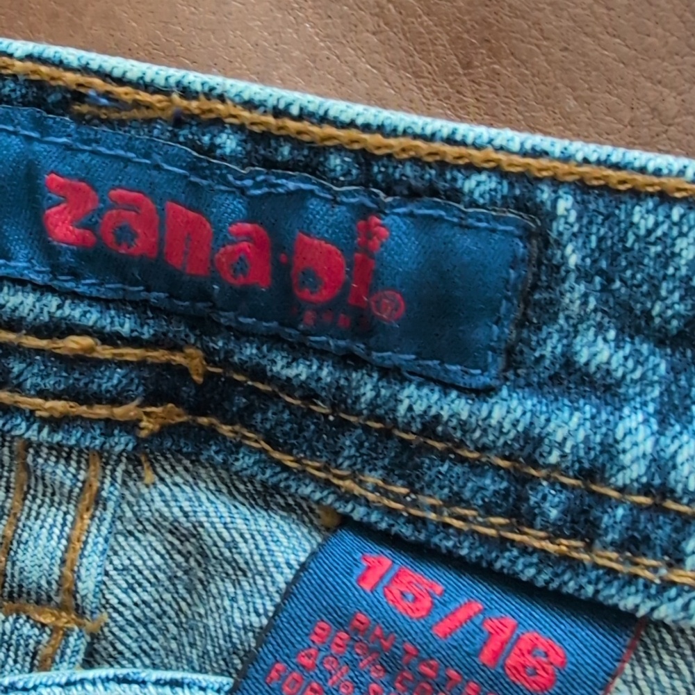Vintage Y2K Zanadi Bootcut Blue Women's Jeans Size 15/16 - Picture 8 of 10